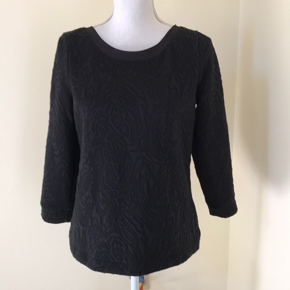 NWT! Banana Republic medium black textured top